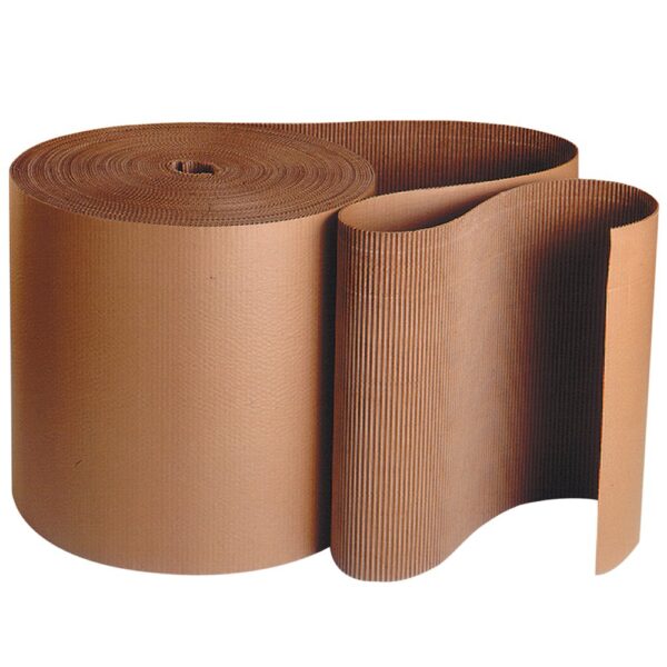 Corrugated paper roll